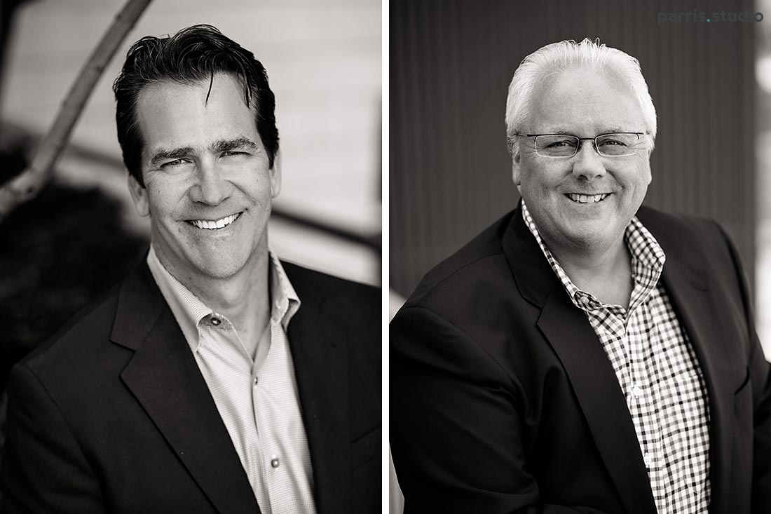 black and white business headshots